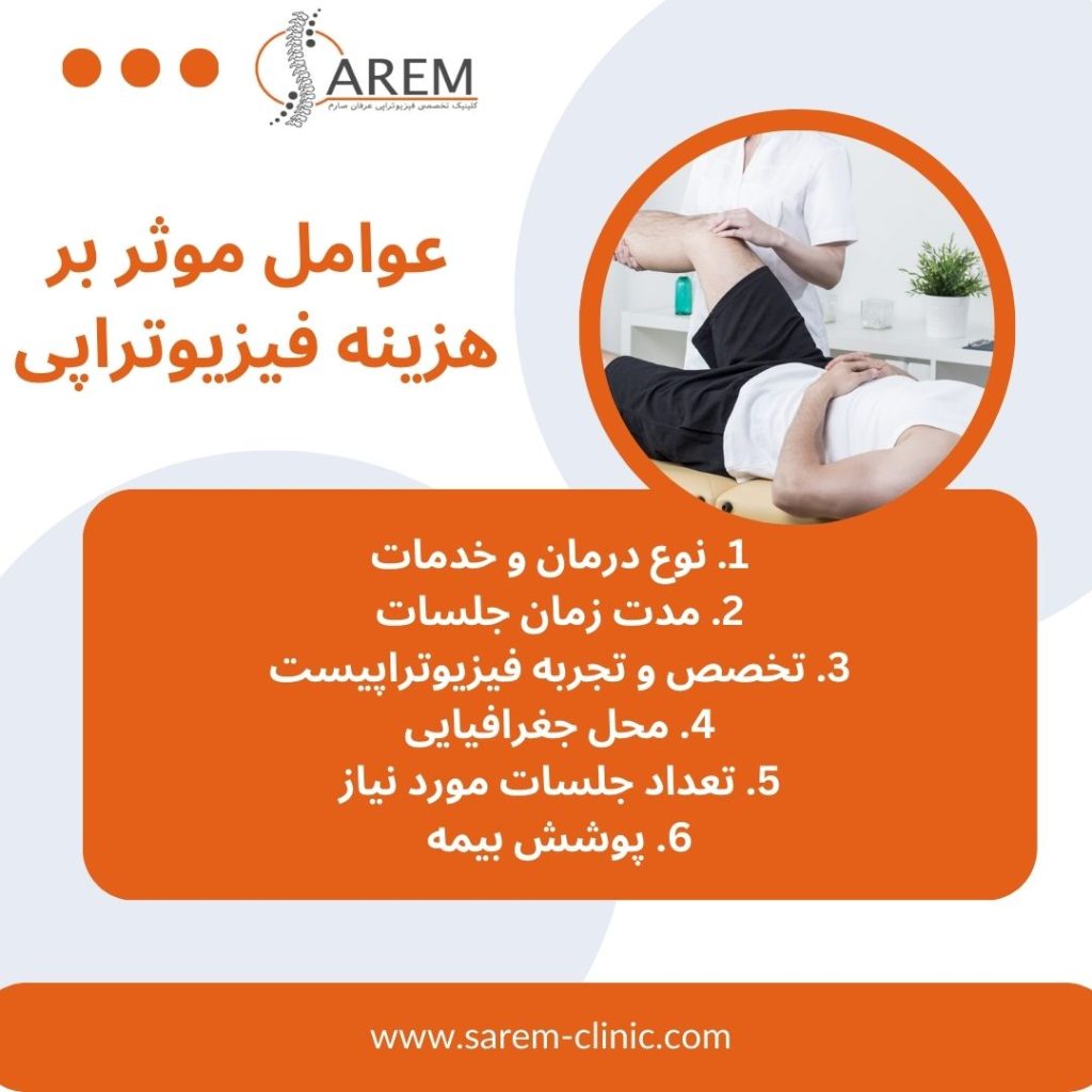 هزینه فیزیوتراپی