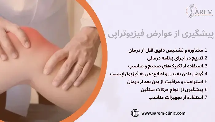 عوارض فیزیوتراپی