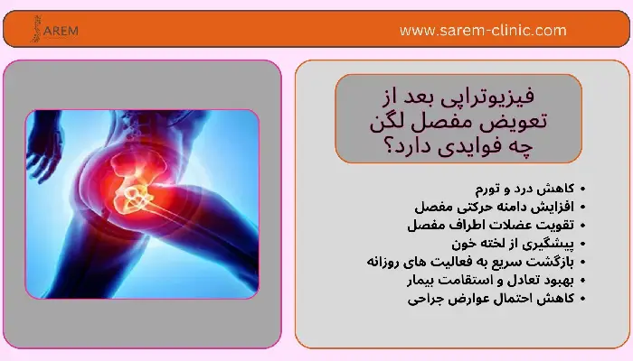 فیزیوتراپی بعد از تعویض مفصل لگن